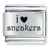 I Heart Sneakers Laser Italian Charm