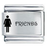 Best Girl Second Half Friendship Italian Charms