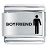 Boyfriend Laser Italian Charm