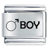 Boy  Sign Laser  Italian   Charm 