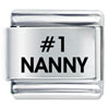 Number One Nanny Laser Italian Charm