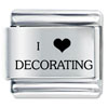 I Heart Decorating Laser Italian Charm