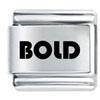 Bold Laser Italian Charm