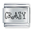 Laser Crazy Italian Charm