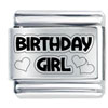 Laser  Birthday  Girl Italian Charm