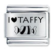 I Heart Taffy Laser Italian Charm