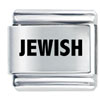 Jewish Laser Italian Charm