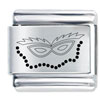 Mardi Gras Mask  Laser  Italian  Charm 