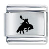 Rodeo Cowboy Laser Italian Charm
