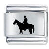 Ride 'em Cowboy Laser Italian Charm