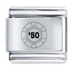 Poker Chip Laser Italian Charm
