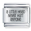 A Little Head Laser Italian Charm