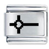 Lutheran Cross Laser Italian Charm