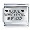 Goddess Laser Italian Charm