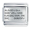 Auntey Em Note Laser Italian Charm