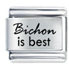 Bichon Is Best Laser Italian Charm