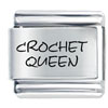 Crochet Queen Laser Italian Charm