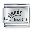 Cord Of Many Friends Laser Italian Charm