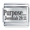 Purpose From God Laser Italian Charm