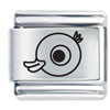  Rubber  Ducky Face Laser Italian Charm