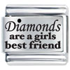 Girls Best Friend Laser Italian Charm
