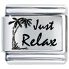 Tropical Just Relax Laser Italian Charm