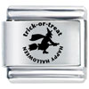 Trick Or Treat Witch Laser Italian Charm
