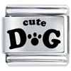 Cute Dog Laser Italian Charm