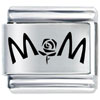 Mom Flower Laser Italian Charm