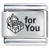 Gift For You Laser Italian Charm