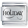 Holiday Laser Italian Charm