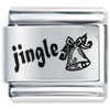 Jingle  Bell  Laser Italian Charm
