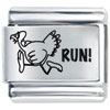 Running Turkey Laser Italian Charm