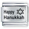 Hanukkah Holiday Laser Italian Charm