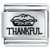 Food For  Thanksgiving  Laser Italian Charm