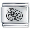 Angel Of Love Laser Italian Charm