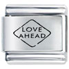 Love Road Sign Laser Italian Charm