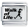 Walk Of Life Laser  Italian  Charm