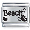 Beach Seashells Laser Italian Charm
