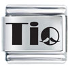 Uncle Tio Mustache Laser Italian Charm