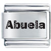 Zigzag Abuela Grandma  Laser  Italian Charm