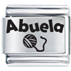 Grandma Abuela Sewing Laser Italian Charm