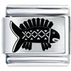 Artistic Fish Laser Italian Charm