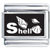 Beach Sea Shells Laser Italian Charm