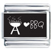 Love Barbeque Grill Laser Italian Charm