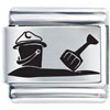 Beach Shovel And Bucket Laser Italian Charm