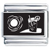 Summertime Cold Drink Laser Italian Charm