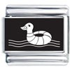 Duck On Sea  Laser  Italian Charm
