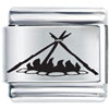 Campfire Laser Italian Charm