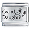 Grand Daughter Socks Laser Italian Charm